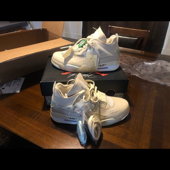Off white Jordan’s 4 retro size 14 brand new still in the box rare shoe - Picture 3 of 3